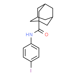 ChemSpider 2D Image | N-(4-Iodophenyl)-1-adamantanecarboxamide | C17H20INO