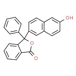 ChemSpider 2D Image | 3-(6-Hydroxy-2-naphthyl)-3-phenyl-2-benzofuran-1(3H)-one | C24H16O3