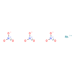 ChemSpider 2D Image | rhodium(+2) cation trinitrate | N3O9Rh