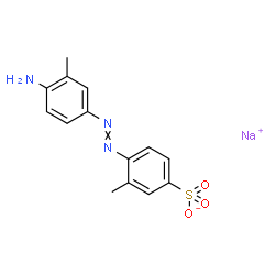 ChemSpider 2D Image | Sodium 4-[(4-amino-3-methylphenyl)diazenyl]-3-methylbenzenesulfonate | C14H14N3NaO3S