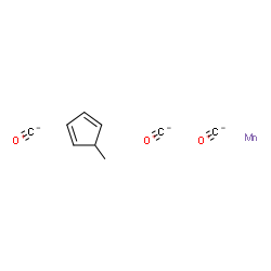 ChemSpider 2D Image | carbon monoxide; manganese; 5-methylcyclopenta-1,3-diene | C9H8MnO3