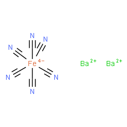 ChemSpider 2D Image | Dibarium hexakis(cyano-kappaC)ferrate(4-) | C6Ba2FeN6