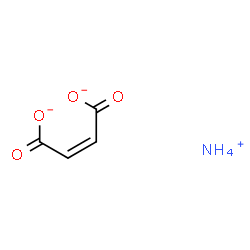 ChemSpider 2D Image | 2-Butenedioate, (2Z)-, ammonium salt (1:1) | C4H6NO4
