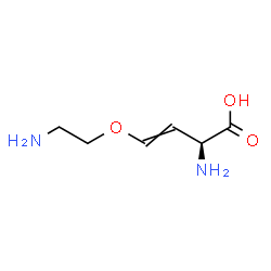 ChemSpider 2D Image | (2S)-2-Amino-4-(2-aminoethoxy)-3-butenoic acid | C6H12N2O3