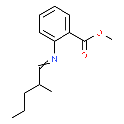 ChemSpider 2D Image | Methyl 2-[(2-methylpentylidene)amino]benzoate | C14H19NO2
