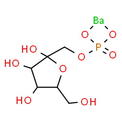ChemSpider 2D Image | [1-O-Phosphono-kappa~2~O,O'hex-2-ulofuranosato(2-)]barium | C6H11BaO9P