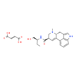ChemSpider 2D Image | (8beta)-N-[(2S)-1-Hydroxy-2-butanyl]-6-methyl-9,10-didehydroergoline-8-carboxamide 2-butenedioate (1:1) | C24H29N3O6