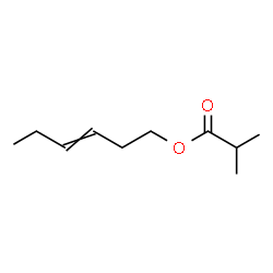 ChemSpider 2D Image | 3-Hexen-1-yl 2-methylpropanoate | C10H18O2