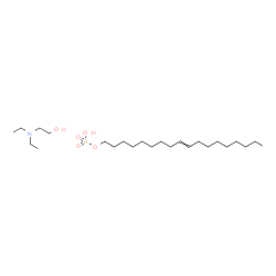 ChemSpider 2D Image | 9-Octadecen-1-yl hydrogen sulfate - 2-(diethylamino)ethanol (1:1) | C24H51NO5S