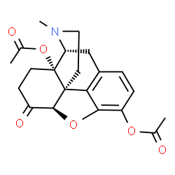 ChemSpider 2D Image | 3,14-Diacetyloxymorphone | C21H23NO6