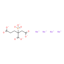 ChemSpider 2D Image | 1,2,4-Butanetricarboxylate, 2-phosphonato-, sodium salt (1:4) | C7H6Na4O9P