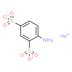 ChemSpider 2D Image | 1,3-Benzenedisulfonate, 4-amino-, sodium salt (1:1) | C6H5NNaO6S2