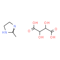 ChemSpider 2D Image | 2-Methyl-4,5-dihydro-1H-imidazole 2,3-dihydroxysuccinate (1:1) | C8H14N2O6