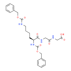 ChemSpider 2D Image | N~2~,N~6~-Bis[(benzyloxy)carbonyl]-L-lysylglycylglycine | C26H32N4O8