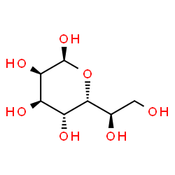 ChemSpider 2D Image | (5R)-5-[(1R)-1,2-Dihydroxyethyl]-beta-L-lyxopyranose | C7H14O7