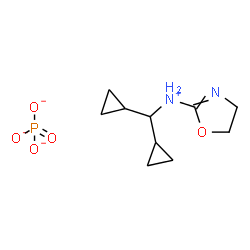 ChemSpider 2D Image | dicyclopropylmethyl-(4,5-dihydrooxazol-2-yl)ammonium phosphate | C10H17N2O5P