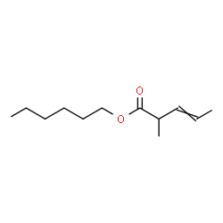 ChemSpider 2D Image | Hexyl 2-methyl-3-pentenoate | C12H22O2