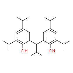 ChemSpider 2D Image | 2,2'-(2-Methyl-1,1-propanediyl)bis(4,6-diisopropylphenol) | C28H42O2