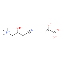 ChemSpider 2D Image | 1-Propanaminium, 3-cyano-2-hydroxy-N,N,N-trimethyl- ethanedioate (1:1) | C9H15N2O5