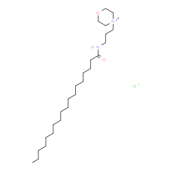 ChemSpider 2D Image | 4-Methyl-4-[3-(stearoylamino)propyl]morpholin-4-ium chloride | C26H53ClN2O2