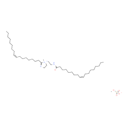 ChemSpider 2D Image | 4,5-DIHYDRO-2-((8Z)-HEPTADECENYL)-1-METHYL-1-(2-((9Z)-OCTADECENOYLAMINO)ETHYL)-1H-IMIDAZOLIUM METHYL SULFATE | C42H81N3O5S