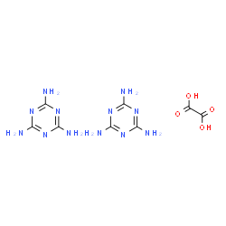 ChemSpider 2D Image | 1,3,5-Triazine-2,4,6-triamine ethanedioate (2:1) | C8H14N12O4