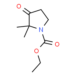ChemSpider 2D Image | Ethyl 2,2-dimethyl-3-oxo-1-pyrrolidinecarboxylate | C9H15NO3