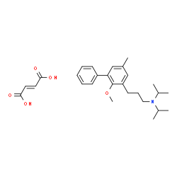 ChemSpider 2D Image | N,N-Diisopropyl-3-(2-methoxy-5-methyl-3-biphenylyl)-1-propanamine (2E)-2-butenedioate | C27H37NO5