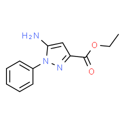 ChemSpider 2D Image | Ethyl-5-amino-1-phenyl-1H-pyrazol-3-carboxylat | C12H13N3O2