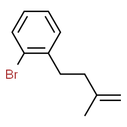 ChemSpider 2D Image | 4-(2-BROMOPHENYL)-2-METHYL-1-BUTENE | C11H13Br
