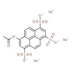 ChemSpider 2D Image | Trisodium 8-acetoxy-1,3,6-pyrenetrisulfonate | C18H9Na3O11S3