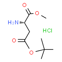 ChemSpider 2D Image | L-Aspartic acid 4-tert-butyl 1-methyl ester hydrochloride | C9H18ClNO4