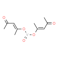 ChemSpider 2D Image | Bis[(3E)-4-(hydroxy-kappaO)-3-penten-2-onato](oxo)vanadium | C10H14O5V