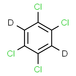 ChemSpider 2D Image | 1,2,4,5-Tetrachlorobenzene-d2 | C6D2Cl4