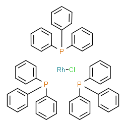 ChemSpider 2D Image | Wilkinson's catalyst | C54H45ClP3Rh