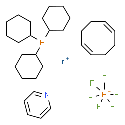 ChemSpider 2D Image | Crabtree's Catalyst | C31H50F6IrNP2
