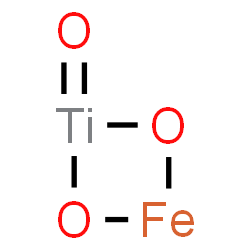 ChemSpider 2D Image | 1,3-dioxa-2$l^{2}-ferra-4$l^{4}-titanacyclobutane 4-oxide | FeO3Ti