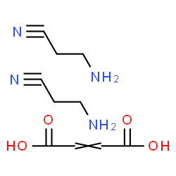 ChemSpider 2D Image | 3-Aminopropanenitrile 2-butenedioate (2:1) | C10H16N4O4