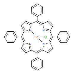 ChemSpider 2D Image | meso-Tetraphenylporphyrin iron(III) chloride | C44H28ClFeN4