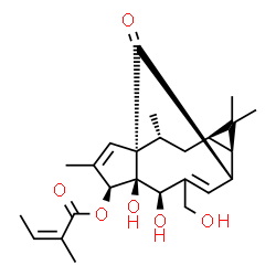 ChemSpider 2D Image | Ingenol mebutate | C25H34O6
