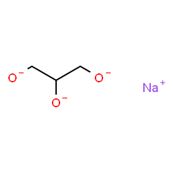 ChemSpider 2D Image | 1,2,3-Propanetriolate, sodium salt (1:1) | C3H5NaO3