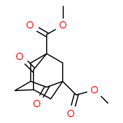 ChemSpider 2D Image | Dimethyl 4,8-dioxo-1,3-adamantanedicarboxylate | C14H16O6