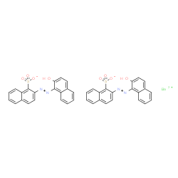 ChemSpider 2D Image | Barium bis{2-[(2-hydroxy-1-naphthyl)diazenyl]-1-naphthalenesulfonate} | C40H26BaN4O8S2