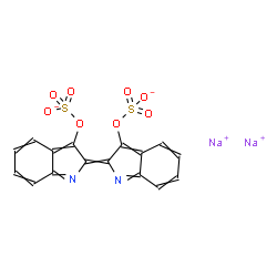 ChemSpider 2D Image | Disodium 2-[3-(sulfonatooxy)-2H-indol-2-ylidene]-2H-indol-3-yl sulfate | C16H8N2Na2O8S2