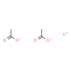 ChemSpider 2D Image | Acetate, potassium salt (2:1) | C4H6KO4