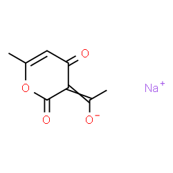 ChemSpider 2D Image | Sodium dehydroacetate | C8H7NaO4