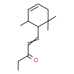 ChemSpider 2D Image | 1-(2,6,6-Trimethyl-3-cyclohexen-1-yl)-1-penten-3-one | C14H22O