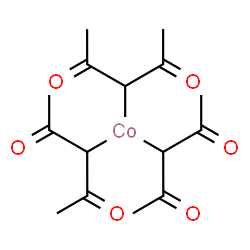 ChemSpider 2D Image | Tris(2,4-dioxo-3-pentanyl)cobalt | C15H21CoO6