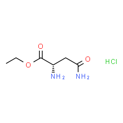 ChemSpider 2D Image | Ethyl L-asparaginate hydrochloride (1:1) | C6H13ClN2O3