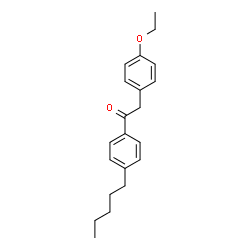ChemSpider 2D Image | 2-(4-Ethoxyphenyl)-1-(4-pentylphenyl)ethanone | C21H26O2